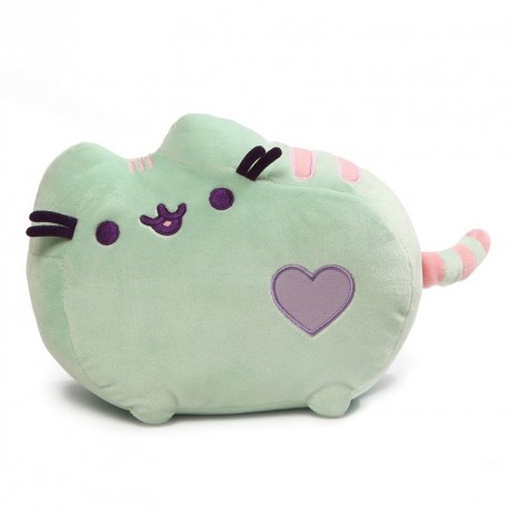 PELUCHE PUSHEEN MEDIUM GREEN 25X18CM MORBIDO ALTA QUALITÀ GUND USA DISTRIBUITO DA GUT ITALY