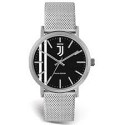 OROLOGIO DA POLSO FC JUVENTUS DIAM.39MM IN ACCIAIO GRIGIO QUADRANTE NERO AL QUARZO PRODOTTO UFFICIALE JUVENTUS