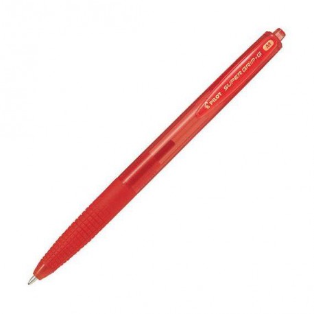 PENNA A SFERA PILOT SF SUPER GRIP MEDIO 1.0 A SCATTO INCHIOSTRO ROSSO BPGG-8RM-BB RED PILOT CORPORATION MADE IN JAPAN