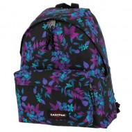 ZAINO AMERICANO PADDED PAK"R GLOW BLUE GLOWING GARDEN EASTPAK 24L.40X30X18CM 41T EK620 SCUOLA GAR.30 ANNI DA GUT ITALY