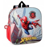 ZAINETTO ASILO SPIDERMAN GRAFITI DISEGNO A RILIEVO MARVEL ORIGINAL 25X23X10CM JOUMMA BAGS ESPANA