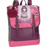 ZAINO SCUOLA E TEMPO LIBERO GORJUSS SUGAR & SPICE SANTORO LONDON ORIGINAL IN SIMILPELLE 29X38X9CM CON TASCA ALLE SPALLE