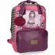 ZAINO BORSA SCUOLA LAVORO E DA VIAGGIO CON PORTA PC SUGAR & SPICE GORJUSS SANTORO LONDON ORIGINAL 29X40X13CM SIMILPELLE