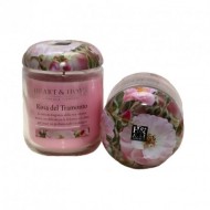 CANDELA VASO IN VETRO HEARTH & HOME 310GR.DURATA 70HR. ROSA DEL TRAMONTO