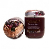 CANDELA VASO IN VETRO HEARTH & HOME 310GR.DURATA 70HR. AMARENE DOLCI