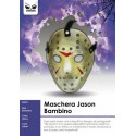 MASCHERA HORROR BAMBINI PVC CON ELASTICO PER TRAVESTIMENTI DI HALLOWEEN CARNEVALE E PARTY A TEMA JASON MOSTRO ASSASSINO