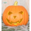 ZUCCA 16CM CON LUCI INETERNE IN POLISTIROLO ARTICOLI DECORATIVI PER ADDOBBI HALLOWEEN PER LOCALI E PARTY A TEMA HORROR