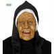 MASCHERA CON CAPUCCIO PVC SUORA ZOMBIE MOSTRO MONACA PER TRAVESTIMENTI CARNEVALE HALLOWEEN E PARTY A TEMA HORROR