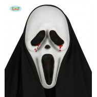 MASCHERA IN PVC MOSTRO URLO PER TRAVESTIMENTI DI CARNEVALE/HALLOWEEN PARTY A TEMA HORROR SCREAM GHOSTFACE SCARY MOVIE