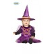 COSTUME STREGA BABY 12/24 ALTEZZA 89/93CMMESI VESTITO E CAPPELLO PER TRAVESTIMENTI DI HALLOWEEN E CARNEVALE NO ACCESSORI