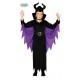 COSTUME STREGA MALEFICA 5/6 ANNI VESTITO COMPL.CAPPELLO E CINTURA PER TRAVESTIMENTI DI HALLOWEEN CARNEVALE NO ACCESSORI