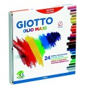 GIOTTO OLIO MAXI PASTELLI AD OLIO 24 COLORI DA 11MM RICCHI E COPRENTI SI STENDONO CON FACILITÀ GIOTTO FILA ITALY