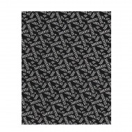 PLAID PAIL MORBIDO 120X150CM 200GR FC JUVENTUS PRODOTTO UFFICIALE NERO STAMPA BIANCA 100% POLIES.DISTRIB.MIGLIARDI ITALY
