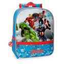 ZAINO ASILO AVENGERS MARVEL ORIGINAL 23X28X10CM 1 ZIP TASCA ESTERNA CON ZIP STAMPA A RILIEVO IN PVC 30% MICROFIBRA 70%