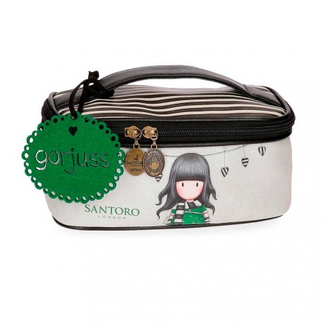 BEAUTY DA VIAGGIO THE SCARF GORJUSS SANTORO LONDON 22X10X10CM SIMILPELLE 1ZIP + 1 TASCA INT.C/ZIP LATO APERTURA 100%PVC