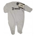 TUTINA INTERLOCK BIANCA NEONATO TG9/12 MESI FC JUVENTUS 200GR100% COTONE CON BOTTONI PROD.UFFICIALE DIS.DA JUVE.FC ITALY