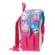 ZAINETTO ASILO SHIMMER & SHINE TWINSIES ORIGINAL NICKELODEON FUCSIA 23X25X10 CM DISEGNO A RILIEVO JOUMMA BAGS ESPANA