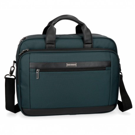 BORSA TRACOLLA MOVOM AZUL RIGATO PORTA PC DA LAVORO E DA VIAGGIO  40X23X13CM2 ZIP +4 TASCHE CON ZIP E AGGANCIO TROLLEY - Parole e Pensieri