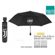 OMBRELLO MINI AUTOMATICO ANTIVENTO 29CM.CHIUSO FC JUVENTUS OFFICIAL PRODUCT DISTRIBUITO DA PERLETTI ITALY