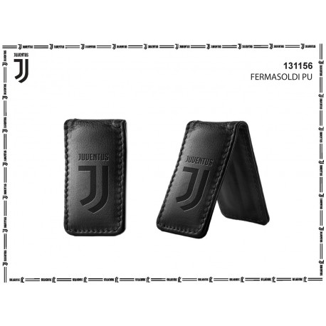 FERMASOLDI FC JUVENTUS PRODOTTO UFFICIALE 8X4X1CM NERO CON LOGO J 100%PVC CALAMITA INTERNA E.CASTELLANO IMMA ITALY