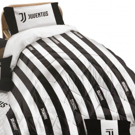 TRAPUNTA 1 PIAZZA FC JUVENTUS ORIGINALE NUOVO LOGO PROD.UFFICIALE170X270CM ESTERNO100% COTONE IMBOTTITURA POLIESTERE