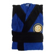 ACCAPPATOIO SALVASPAZIO FC INTERNAZIONALE 8/10 ANNI MICROSPUGNA DI PURO COTONE BLU BORDI NERI PRODOTTO UFFICIALE