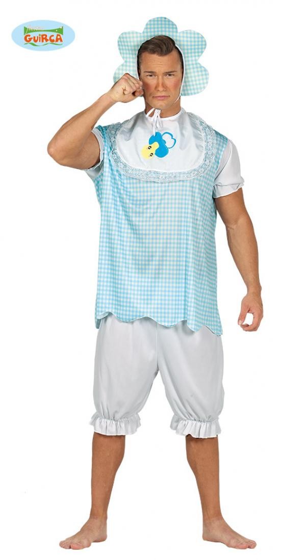 COSTUME BEBÈ BABY ADULTO VESTITO BIBERON/CAMICIA/CAPP/PANTAL.TG.L52/54 PER  TRAVESTIMENTI DI CARNEVALE BAMBINO NO ACCESS. - Parole e Pensieri