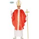 COSTUME PAPA TG.L 52/54 VESTITO CON CAPPELLO MANTELLO E TUNICA PER TRAVESTIMENTI DI CARNEVALE E SCENE A TEMA NO ACCESS.