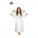 COSTUME ANGELO BABY 5/6 ANNI PER TRAVESTIMENTI DI NATALE CARNEVALE E RECITE A TEMA RELIGIOSO VESTITO E ALI NO ACCESSORI