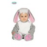 COSTUME BABY CONIGLIETTO VESTITO TUTA CON CAPUCCIO 12/24MESI PER TRAVESTIMENTI DI CARNEVALE ANIMALI FATTORIA NO ACCESS.