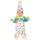 COSTUME BABY CLOWN CIRCO VESTITO PAGLIACCIO COMPL.TUTA E CAPPELLO 6/12 MESI PER TRAVESTIMENTI DI CARNEVALE NO ACCESSORI