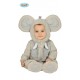 COSTUME BABY ELEFANTE 6/12 MESI VESTITO COMPL.MONOTUTA CAPUCCIO PIEDI PER TRAVESTIMENTI DI CARNEVALE NO ACCESS.100%POLIE