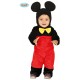 COSTUME CARNEVALE TOPOLINO BABY 12/24 MESI VESTITO TUTA E CAPUCCIO MICKEY NON ORIGINALE DISNEY 100%POLIEST. NO ACCESSORI