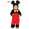 COSTUME CARNEVALE TOPOLINO BABY 12/24 MESI VESTITO TUTA E CAPUCCIO MICKEY NON ORIGINALE DISNEY 100%POLIEST. NO ACCESSORI