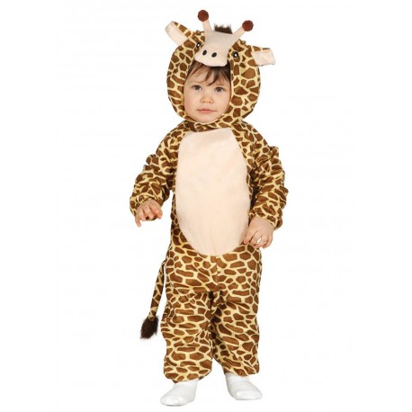 COSTUME CARNEVALE GIRAFFA BAMBINI 6/12 MESI VESTITO COMPLETO DI TUTONE/CAPUCCIO/CODA COD 85991 GUIRCA 8434077859919