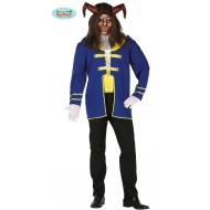 COSTUME CARNEVALE BESTIA VESTITO COMPL.GIACCA/CAIC/PANTAL/CINTU.TG.L52/54 PER TRAVESTIMENTI A TEMA LA BELLA E LA BESTIA