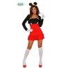 COSTUME CARNEVALE TOPOLINA VESTITO TG.S-M CERCHIETTO ORECCHIE E COPRISPALLE PER TRAVESTIMENTI A TEMA MINNIE NO ACCESSORI