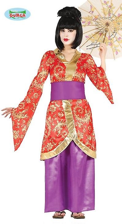 COSTUME CARNEVALE DONNA GIAPPONESE GEISHA VESTITO TG.M38/40 COMPLETO E  CINTURA PER TRAVESTIMENTI A TEMA NO ACCESS. - Parole e Pensieri