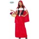 COSTUME CARNEVALE CAPUCCETTO ROSSO ADULTA TG.M38/40VESTITO/CAPUCCIO PER TRAVESTIMENTI FIABE DEL BOSCO 100%POL.NO ACCESS.