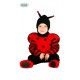 COSTUME CARNEVALE COCCINELLA BAMBINI 6/12 MESI VESTITO COMPLETO DI CAPUCCIO/TUTONE CON ALI E PIEDINI GUIRCA COD 85973