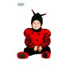 COSTUME CARNEVALE COCCINELLA BAMBINI 12/24 MESI VESTITO COMPLETO DI CAPUCCIO/TUTONE CON ALI E PIEDINI GUIRCA COD 85974