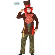 COSTUME CARNEVALE CAPPELLAIO MATTO TG.M48/50CAPPELLO/CRAVATTA/GIACCA/PANTALO.ALICE NEL PAESE DELLE MERAVIGLIE NO ACCESS.