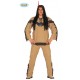 COSTUME CARNEVALE INDIANO TG.L 52/54 VESTITO APACHE SIOUX INDIO COMPLETO FASCIA CAPELLI/CASACCA/PANTALONI NO ACCESSORI