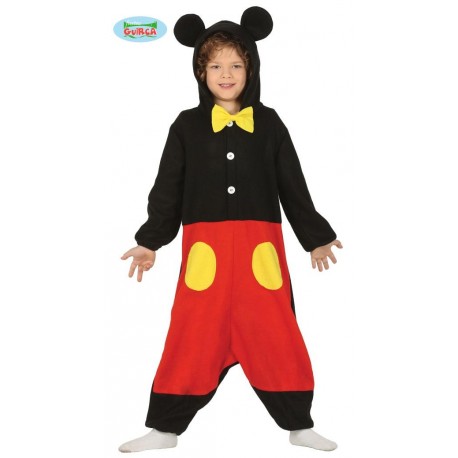 COSTUME CARNEVALE TOPOLINO 5/6 ANNI PIGIAMA TUTONE CON CAPUCCIO PER  TRAVESTIMENTI A TEMA MICKEY MOUSE NO ACCESSORI - Parole e Pensieri