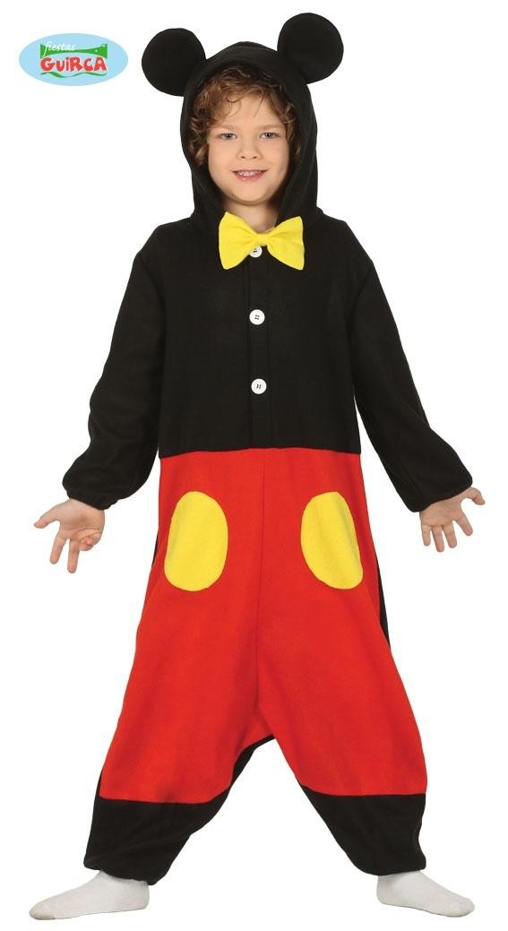 COSTUME CARNEVALE TOPOLINO 5/6 ANNI PIGIAMA TUTONE CON CAPUCCIO PER  TRAVESTIMENTI A TEMA MICKEY MOUSE NO ACCESSORI - Parole e Pensieri