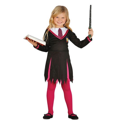 COSTUME CARNEVALE STUDENTESSA MAGA 5/6 ANNI SOLO VESTITO PER TRAVESTIMENTI  E SCENE DI MAGIA A TEMA STREGA HARRY POTTER - Parole e Pensieri