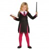 COSTUME CARNEVALE STUDENTESSA MAGA 7/9 ANNI SOLO VESTITO PER TRAVESTIMENTI E SCENE DI MAGIA A TEMA STREGA HARRY POTTER