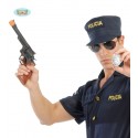 SET 2 PEZZI PISTOLA 44 MAGNUM CLIK CLIK E DISTINTIVO POLIZIA POLICE FORCE ARTICOLI PER TRAVESTIMENTI DI CARNEVALE