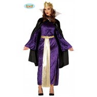 COSTUME REGINA MALEFICA TAGLIA LARGE DONNA ADULTA CARNEVALE VESTITO GUIRCA