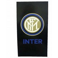 TELO MARE FC INTERNAZIONALE 90X170CM IN SPUGNA LEGGERA 100% COTONE ARTICOLI DA MARE E DA PISCINA PRODOTTO UFFICIALE HERM